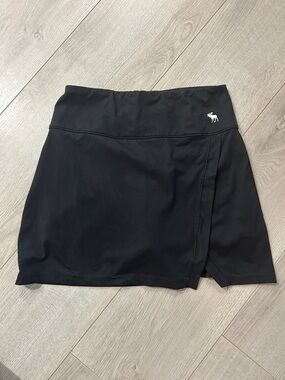 Abercrombie & Fitch Black Athletic Skort with Logo